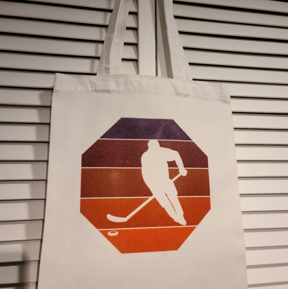 HOCKEY Canvas Shoulder Tote Bag - Picture 1 of 3